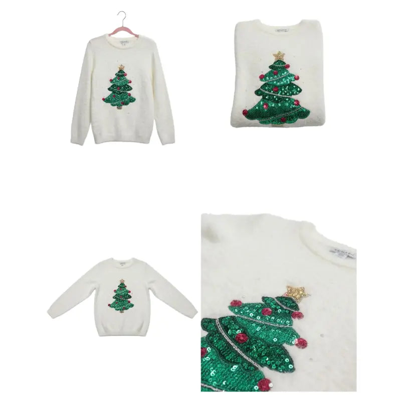 Buzo Peludo de arbol de navidad
