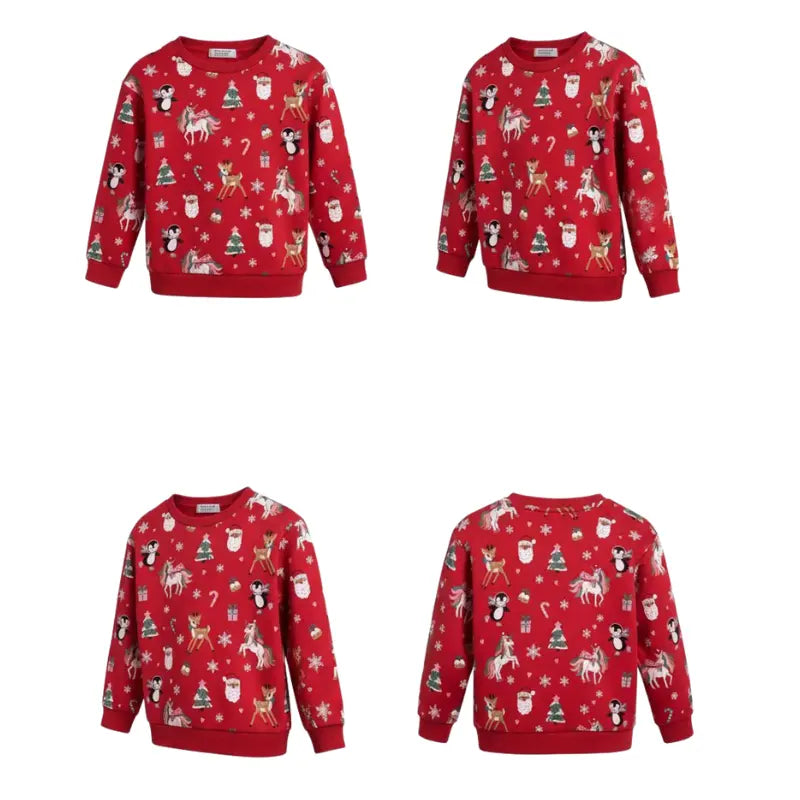 Buzo rojo de navidad variado