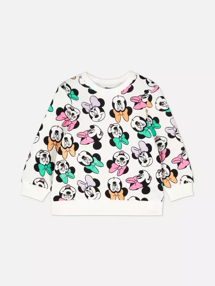 Buzo caritas de minnie multicolor y fondo Blanco