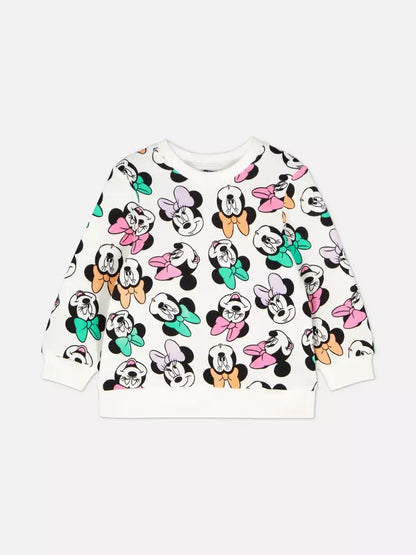 Buzo caritas de minnie multicolor y fondo Blanco
