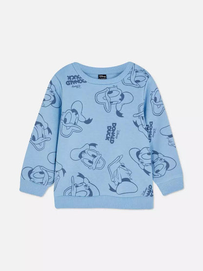 Buzo azul claro pato donald