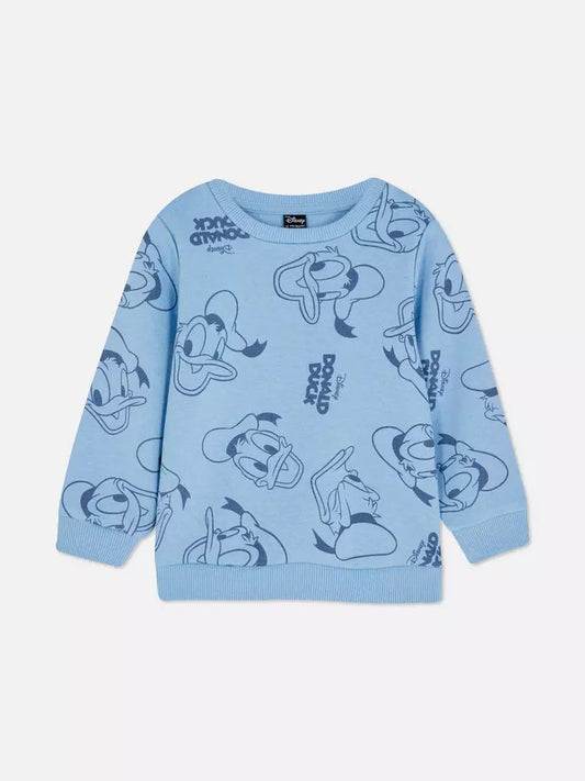 Buzo azul claro pato donald