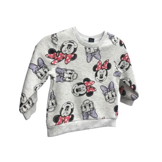 Buzo gris de caritas de Minnie Mouse y Daisy de Disney