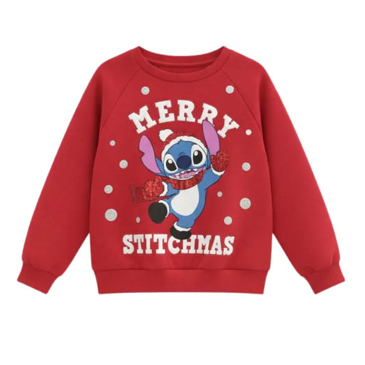 Buzo rojo Navideño infantil de Stitch Disney