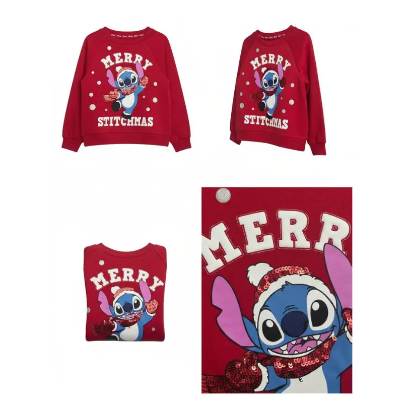 Buzo rojo Navideño infantil de Stitch Disney
