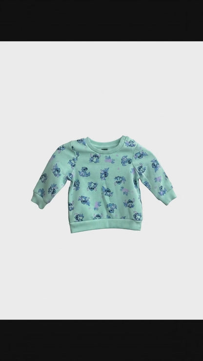 Buzo aguamarina con estampado de Lilo y Stitch