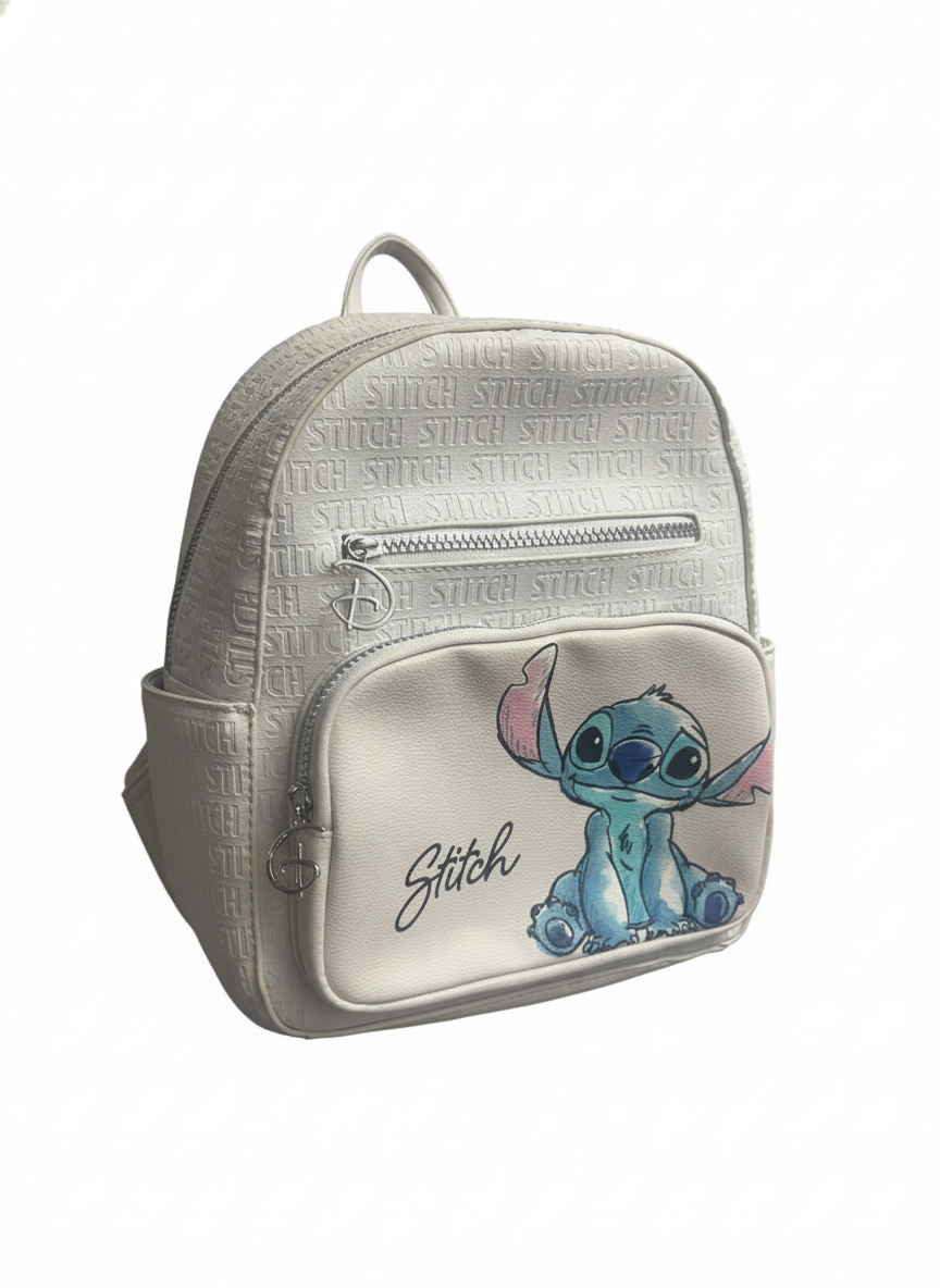 Bolso-morral blanco de Stitch